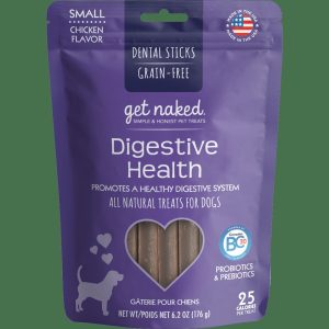 Get Naked Grain Free Digestive Health Dental Chew Dog Treats Dog