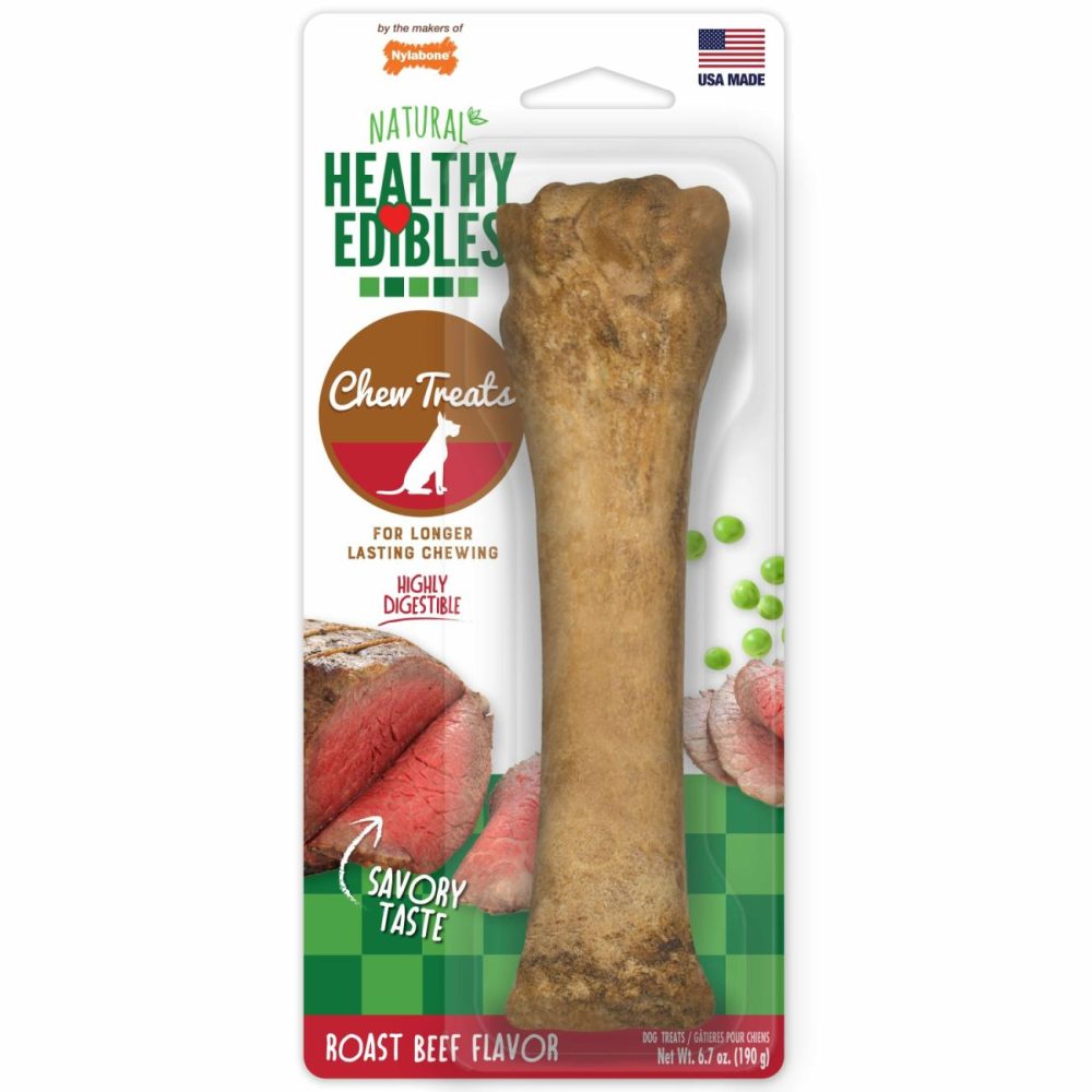 Healthy Edibles Roast Beef Flavor Chew Treats For Dog 1 Count X-Large/Souper Dog