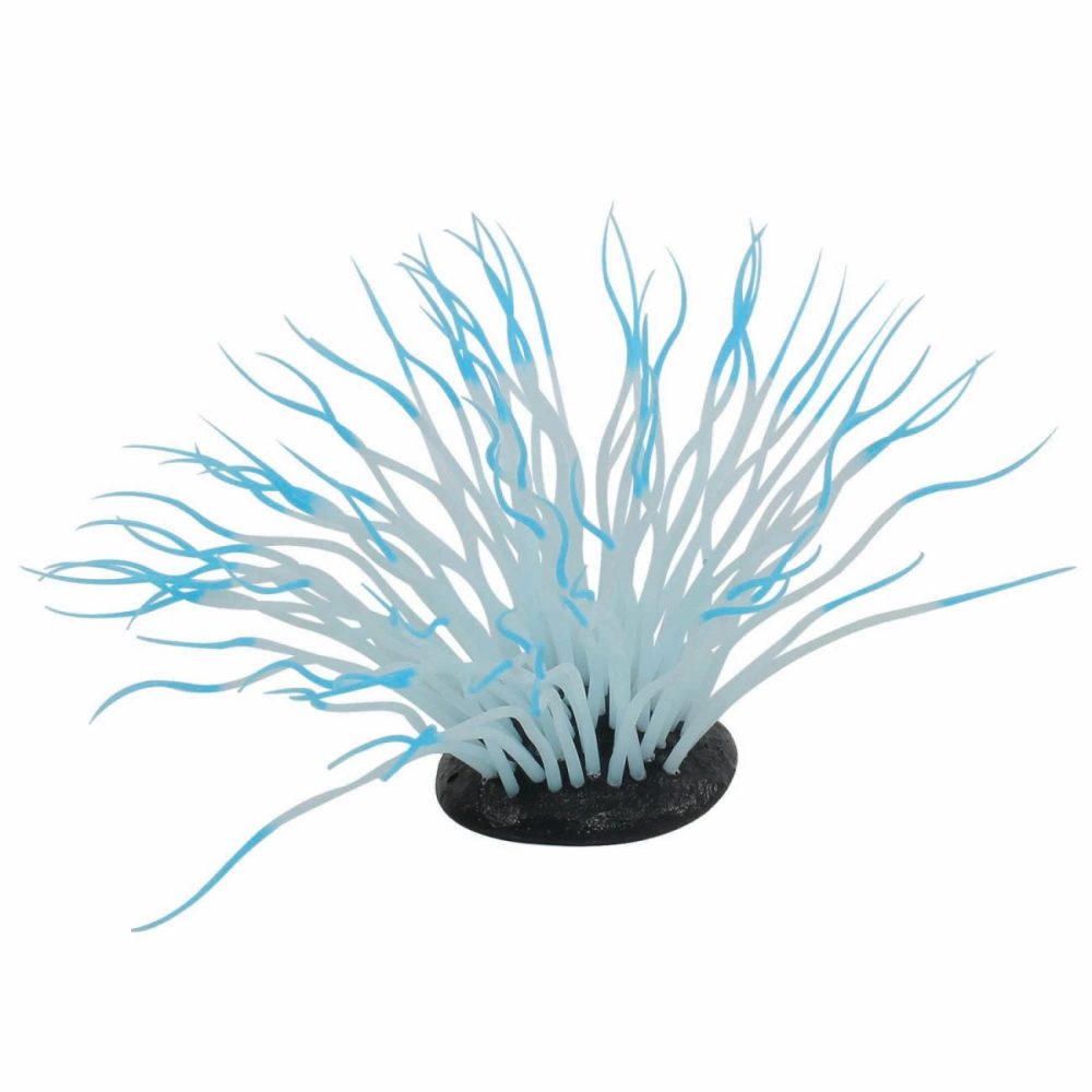 Aqua-Plants Artificial Soft Silicone Sea Anemone Fish Tank And Aquarium Decor  – Blue Pet Fish