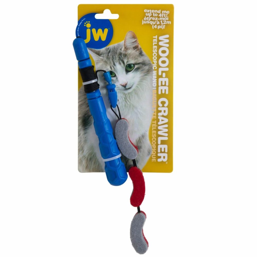 Jw Wool-Ee Crawler Telescopic Cat Wand Cat